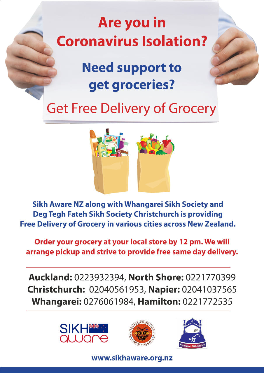 Request Form To Become Volunteer Need Support To Get Grocery Deg Tegh Fateh Sikh Society Christchurch